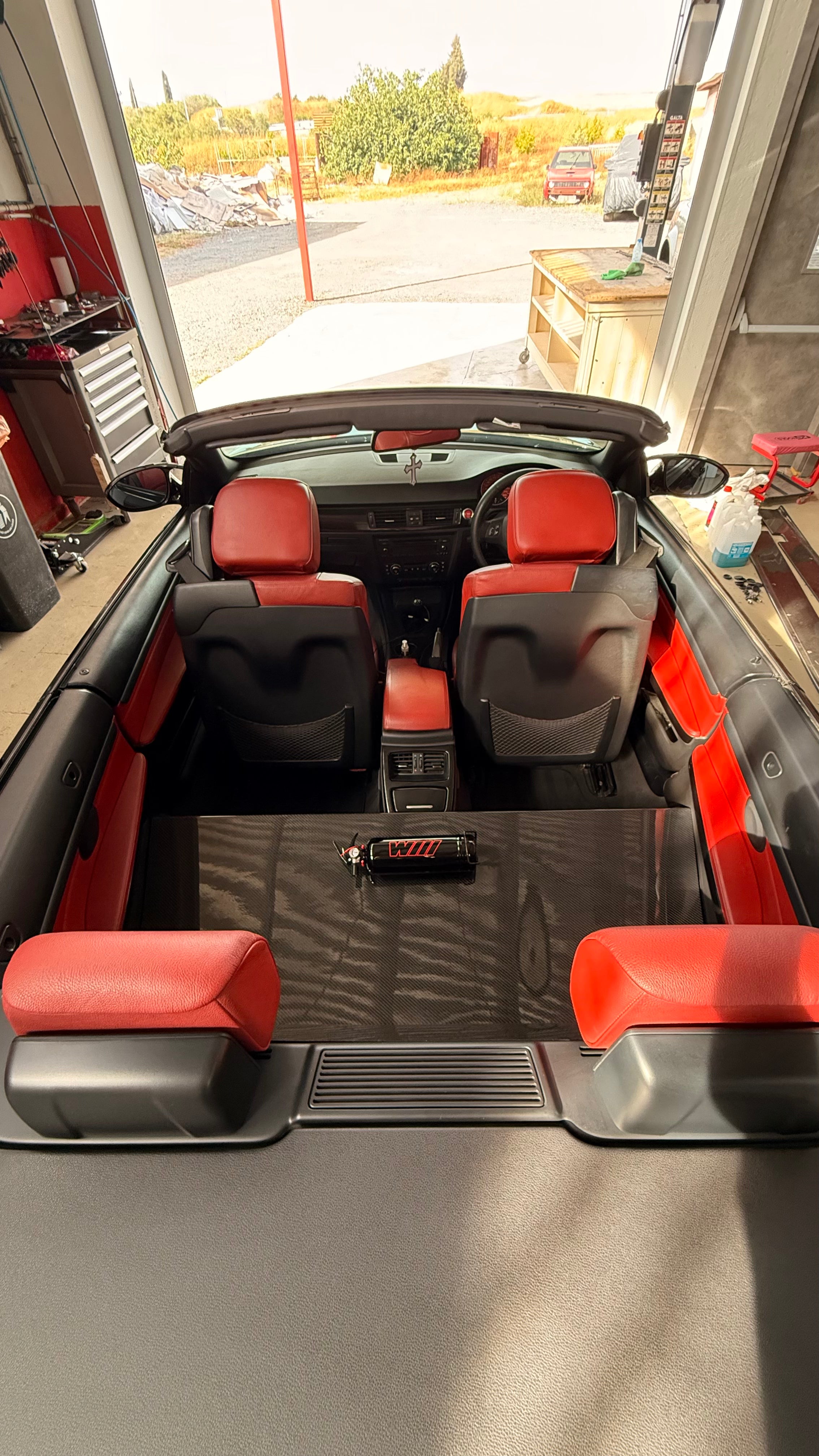 BMW E93 Rear Seats Delete