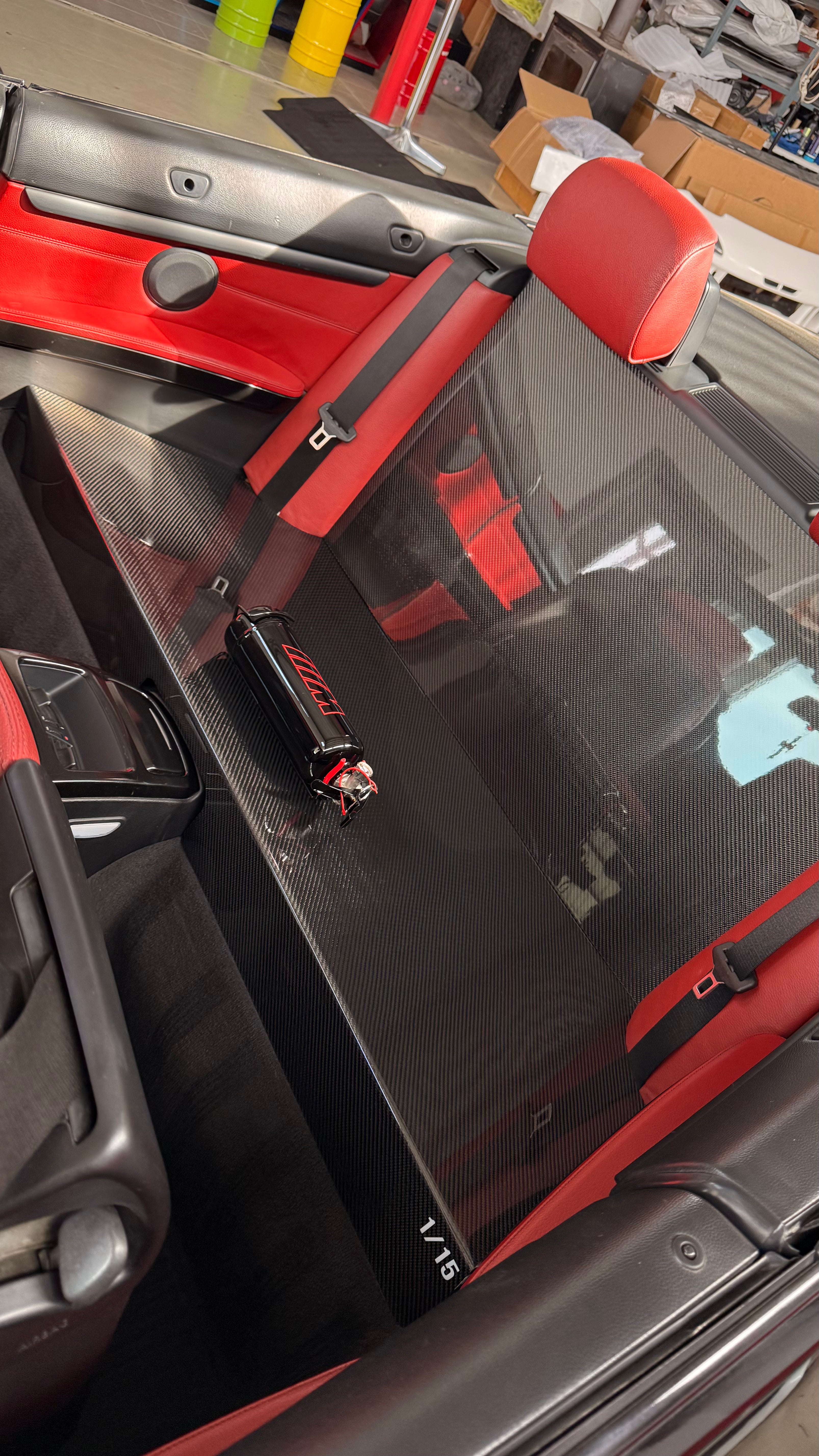 BMW E93 Rear Seats Delete