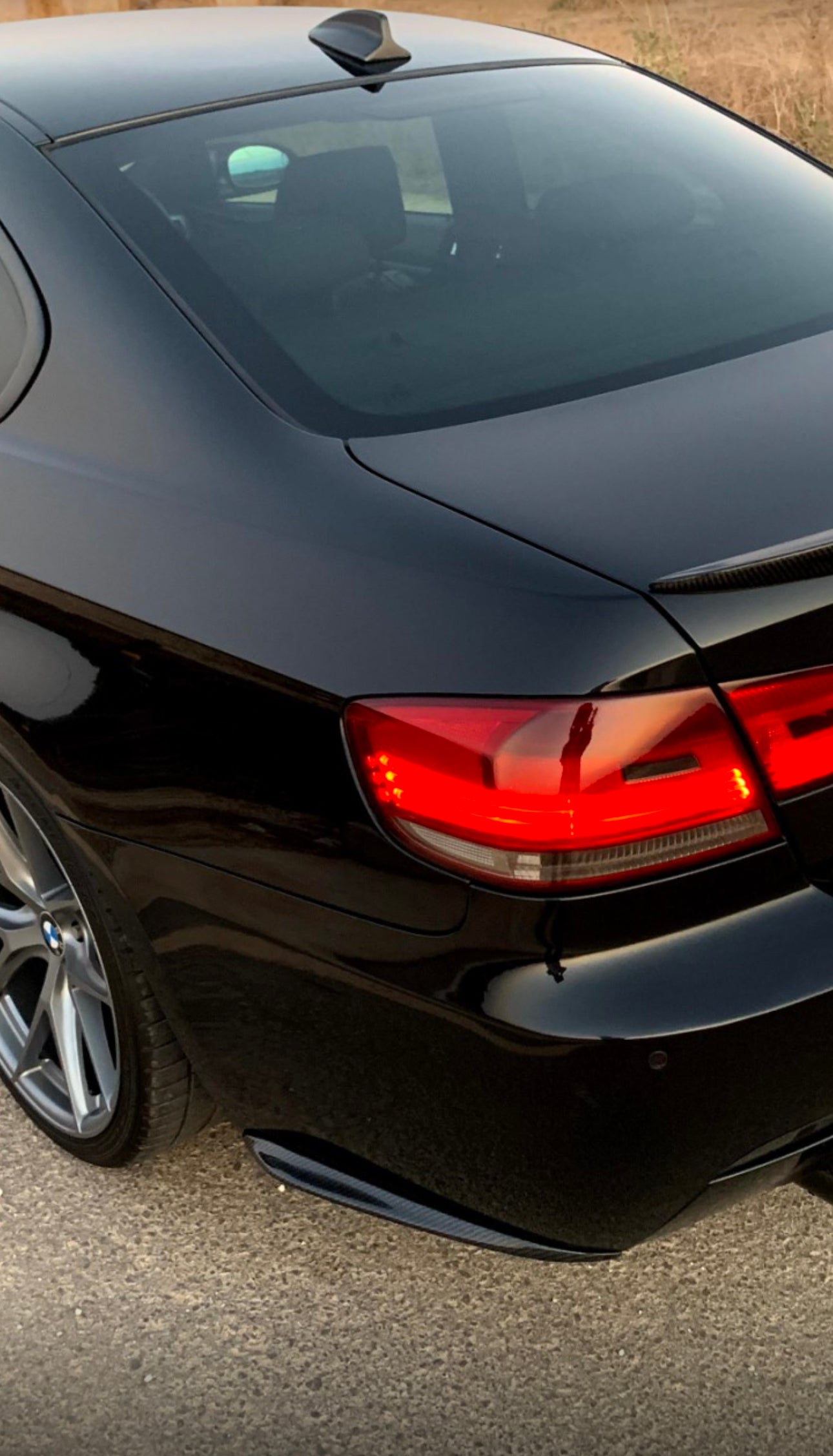BMW E92-E93 Rear Bumper Carbon Fins