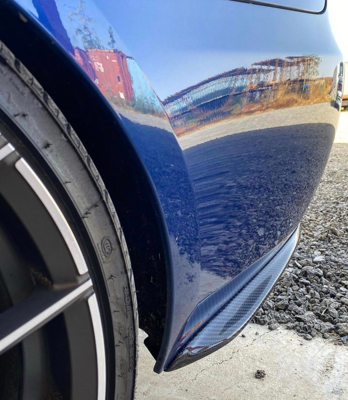 BMW E92-E93 Rear Bumper Carbon Spats Fins