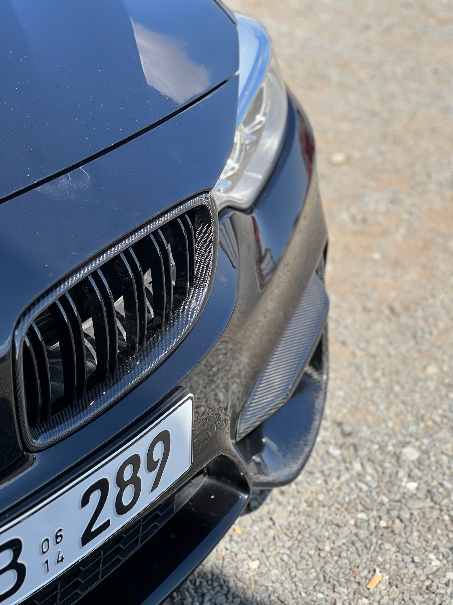 BMW M4 F80 M3 F82 F83 Front Bumper Upper Canards Carbon Fibre