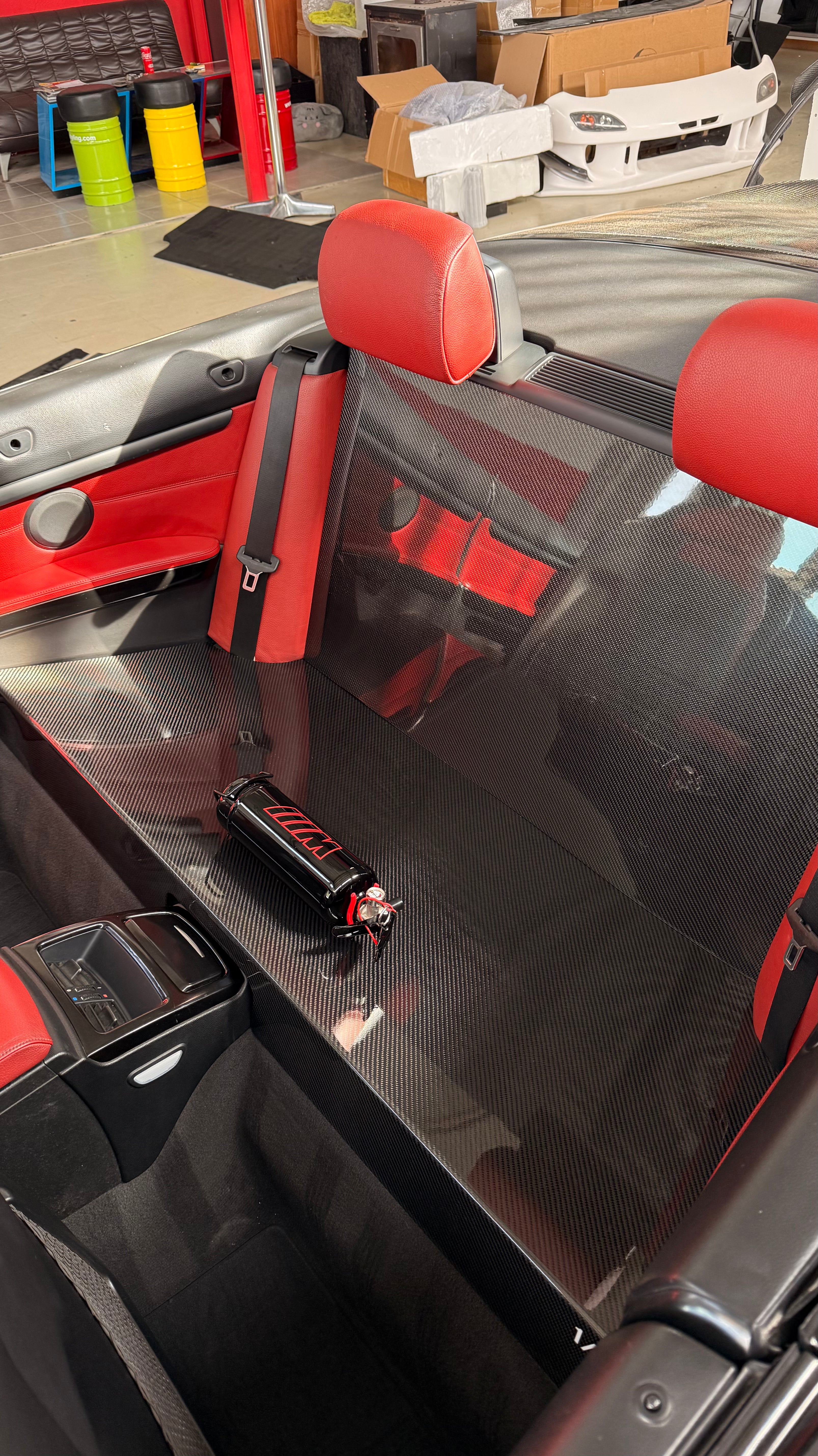 BMW E93 Rear Seats Delete