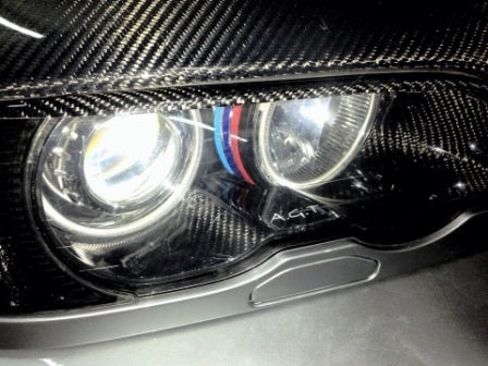 BMW E46 Headlight  inner Carbon Fiber