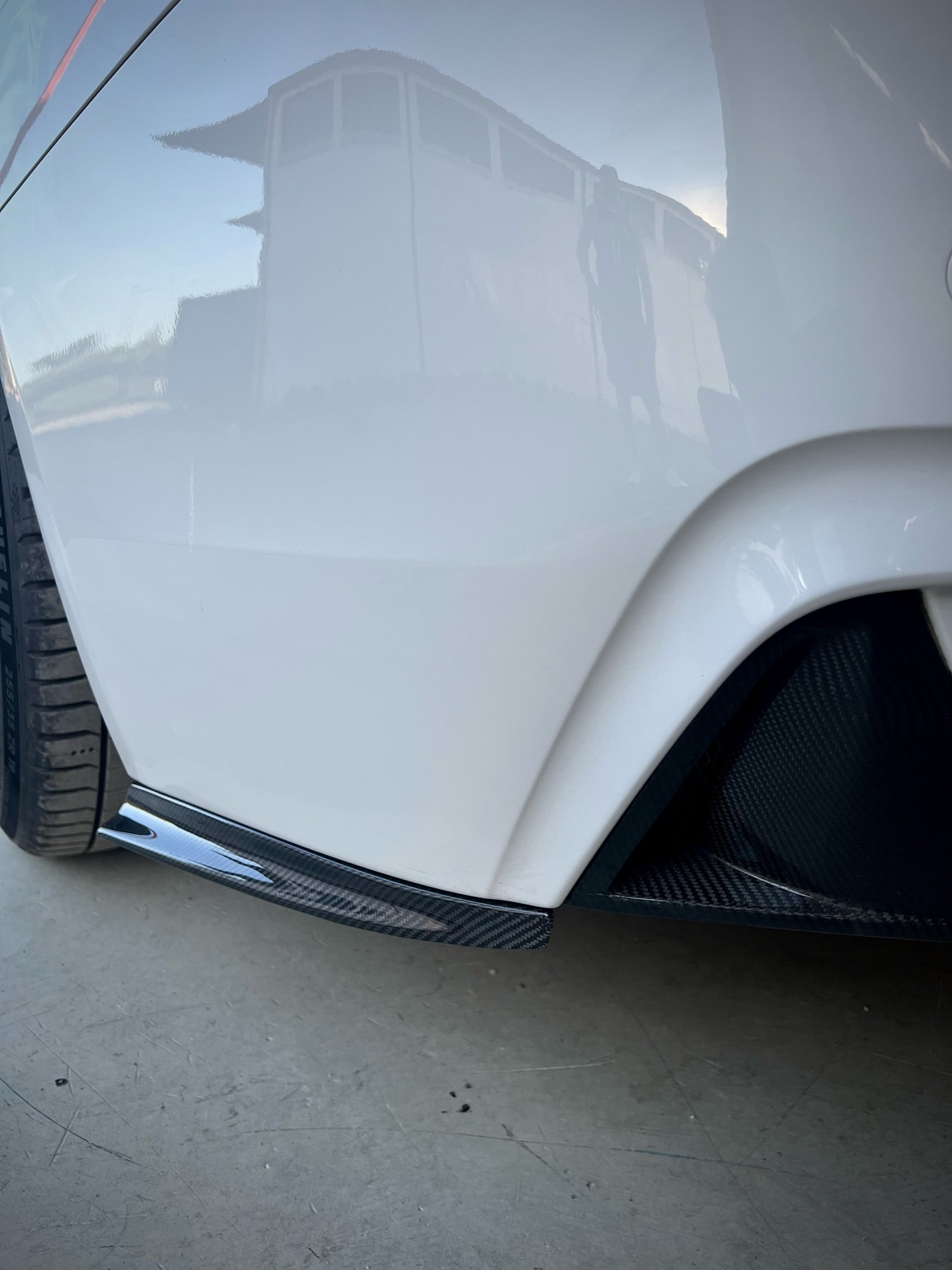 BMW F32 F33 rear Spats fins carbon